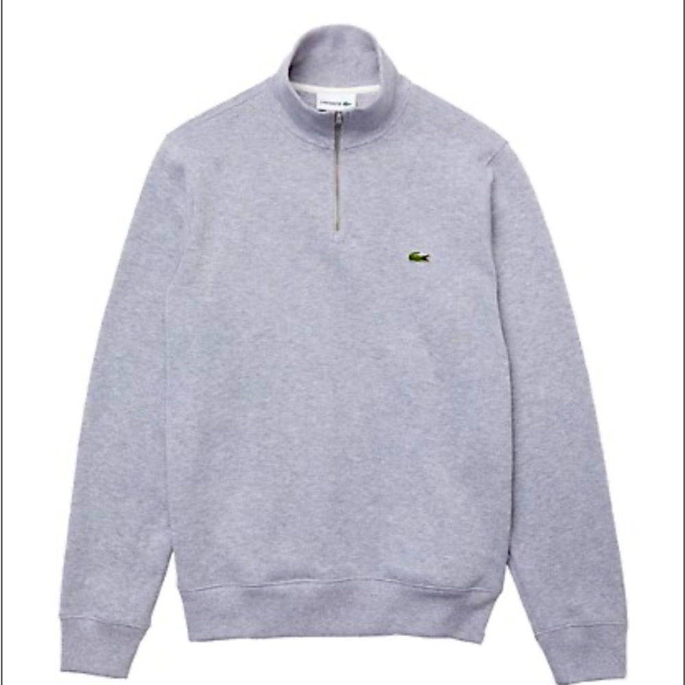 Zip sweatshirt with side pockets and colllar